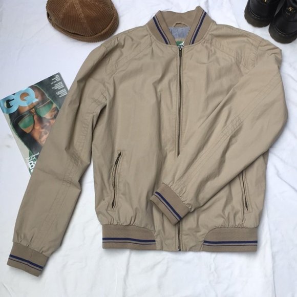 Green Coast Mens Cotton Bomber Jacket - Picture 1 of 6